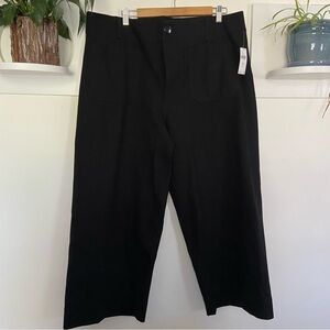 Anthropologie Maeve Colette Crop Wide-Leg Ponte Pants Size 20, NWT